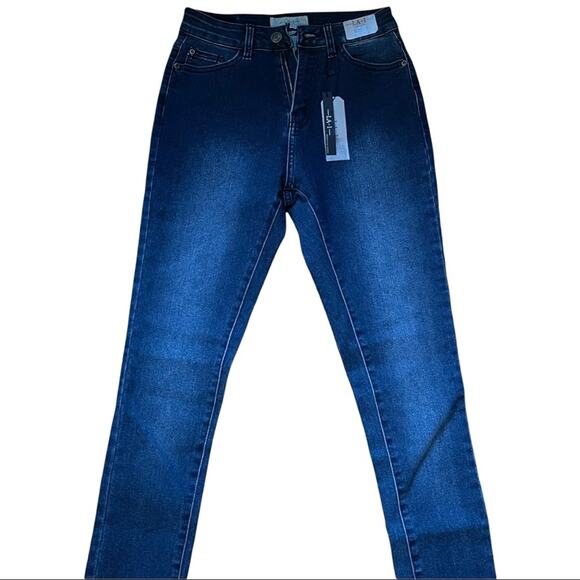 DARK WASH SUPER SKINNY STRAIGHT LEG JEAN-STRETCH-GREAT FIT- *BNWT* - Picture 3 of 6